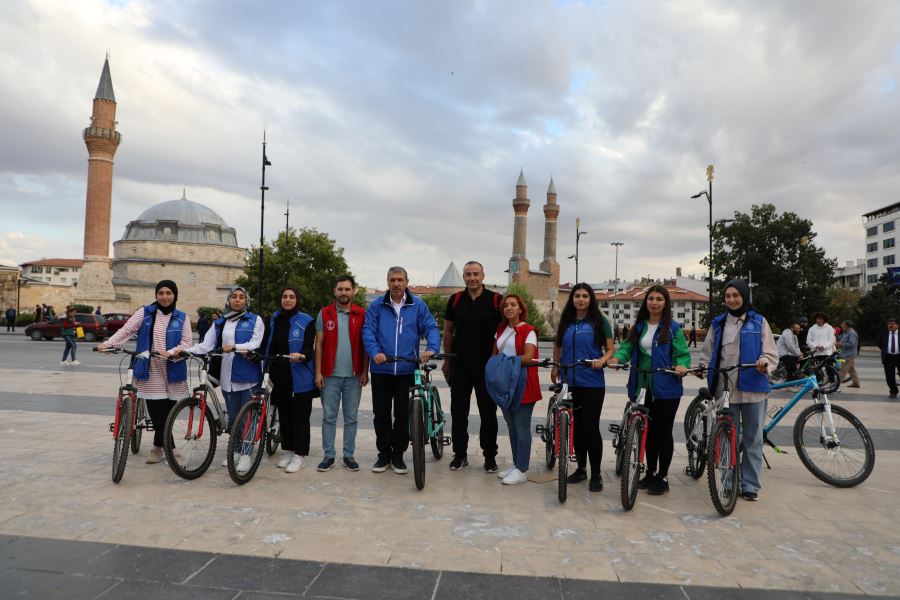 Bisiklet etkinliğine yoğun katlım