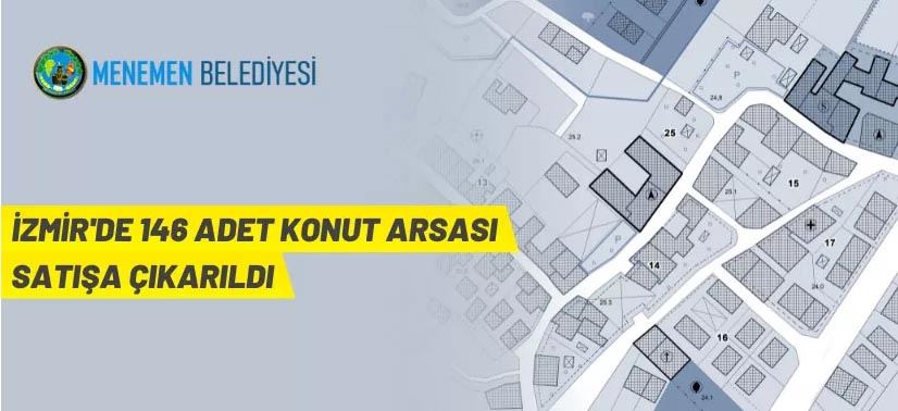 Menemen Belediyesi'nden arsa satış ihalesi