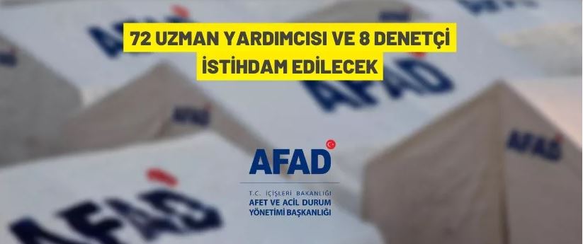 AFAD'dan personel alım ilanı