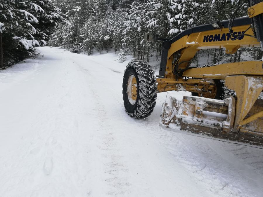 63 köy yolu kardan kapalı