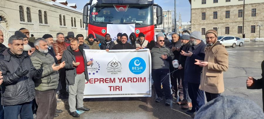 Beşir Derneği’nden üç TIR yardım